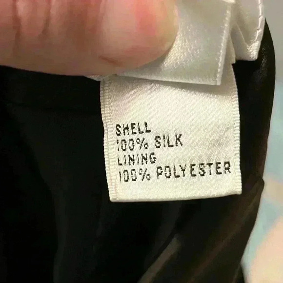 Talbots 100% Silk Chocolate Color Dress Pants Size 12 - Picture 8 of 10